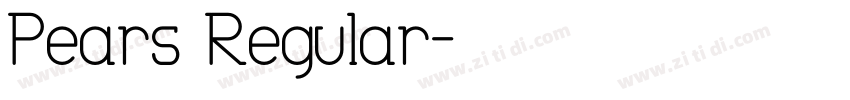 Pears Regular字体转换